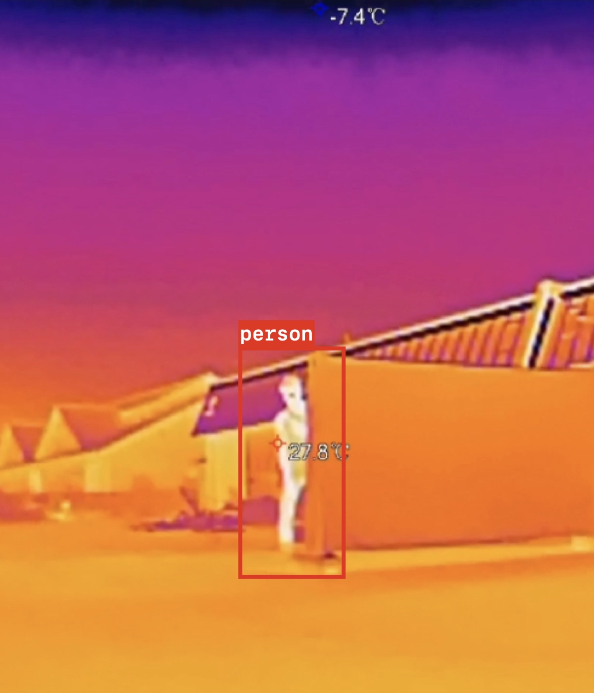Person Detection by our security robot